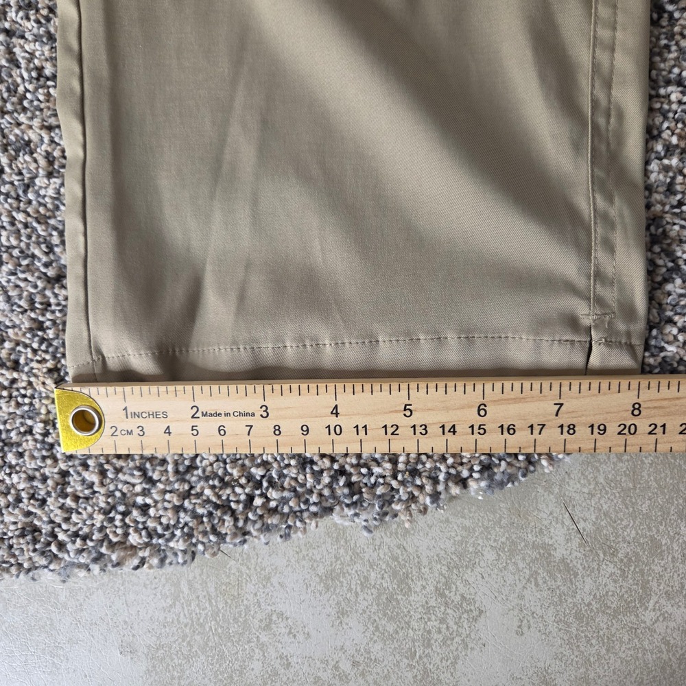 Nike Golf Dri-FIT Mens Khaki Flat Front Chino Pants Trousers 34x32 Tan - Picture 7 of 7